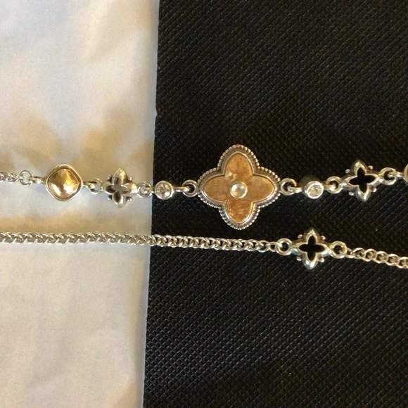 Brighton Silver Necklace with Floral Charms - Picture 6 of 9